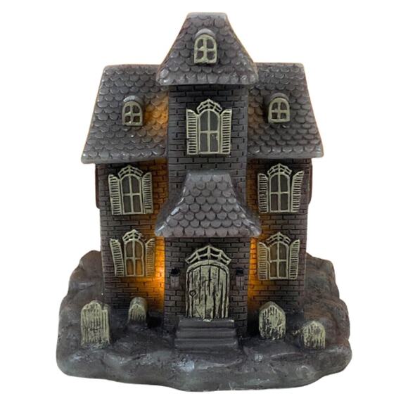 Martha Stewart LED Light-Up Haunted House Candle – Wax Sculpted – New - Picture 1 of 4